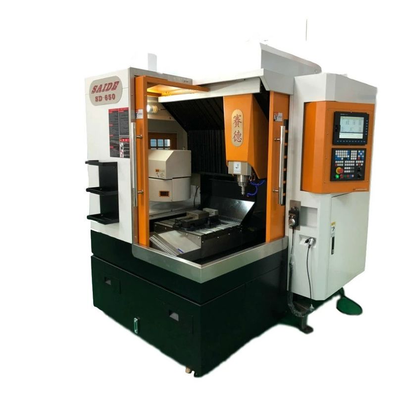 24000rpm سرعة الغزل SD650 3000kg الوزن أكريليك آلة CNC مع 400kg الحد الأقصى لحمل العمل آلة طلاء المعادن