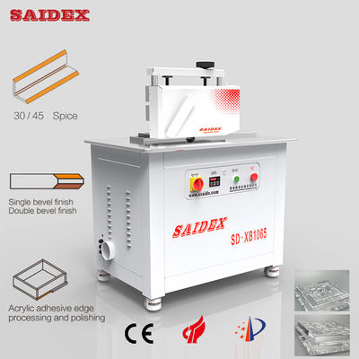 2.5kw 10A الكهربائية أكريليك آلة التقطيع الطول 1000mm 250kg صغيرة 45 درجة محاورة محاطة حافة آلة التلميع